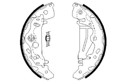 0986487709 BOSCH Комплект тормозных колодок