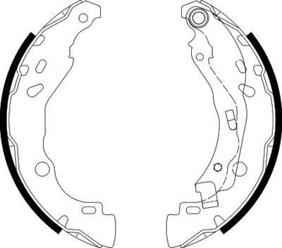 8DB355020081 HELLA Комплект тормозных колодок