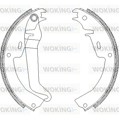 Z401000 WOKING Комплект тормозных колодок