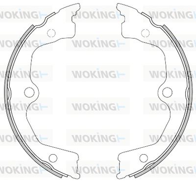 Z462600 WOKING Комплект тормозных колодок
