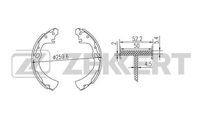 BK4170 ZEKKERT Комплект тормозных колодок