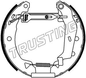 6371 TRUSTING Комплект тормозных колодок