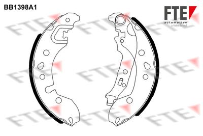 BB1398A1 FTE Комплект тормозных колодок