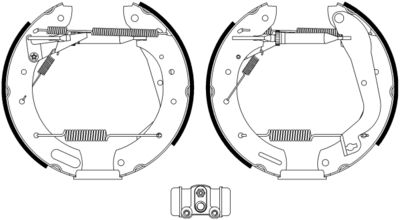 8DB355022651 HELLA PAGID Комплект тормозных колодок