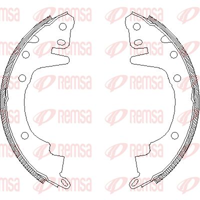 436900 REMSA Комплект тормозных колодок