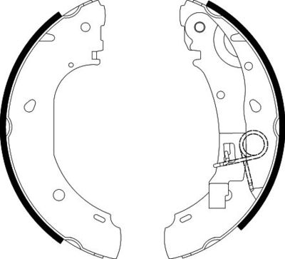 8DB355002681 HELLA Комплект тормозных колодок