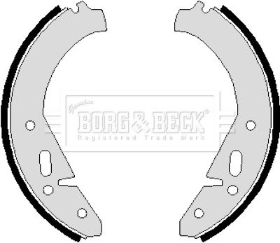 BBS6081 BORG & BECK Комплект тормозных колодок