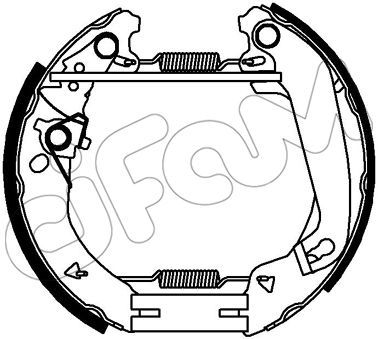 151341 CIFAM Комплект тормозных колодок