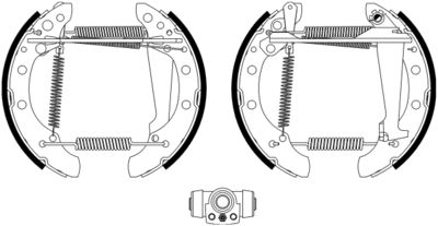 8DB355022771 HELLA PAGID Комплект тормозных колодок