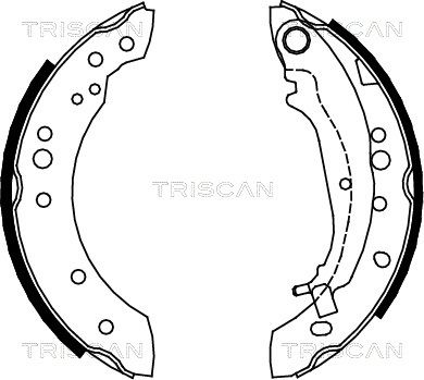 810042020 TRISCAN Комплект тормозных колодок