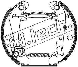 16010 fri.tech. Комплект тормозных колодок