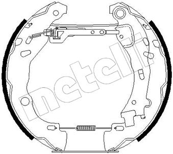 510189 METELLI Комплект тормозных колодок