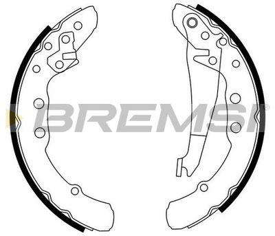 GF0021 BREMSI Комплект тормозных колодок