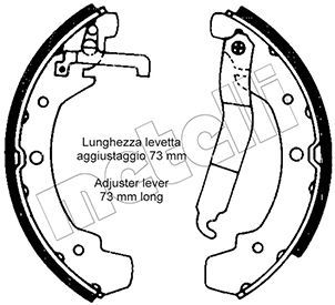 530466 METELLI Комплект тормозных колодок
