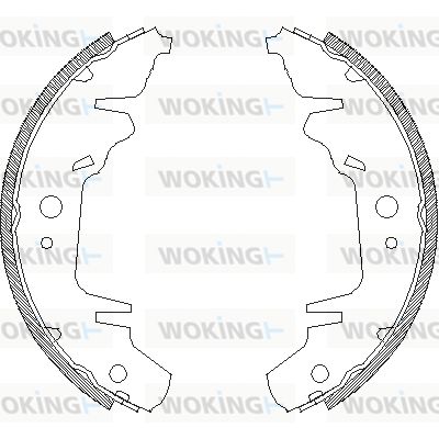 Z402000 WOKING Комплект тормозных колодок