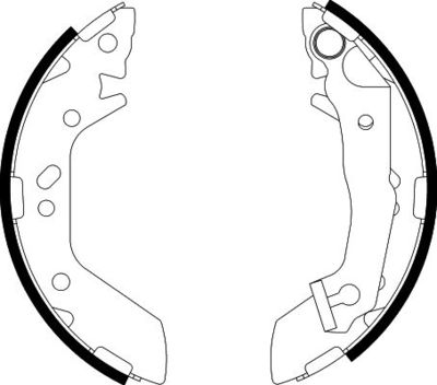 8DB355002541 HELLA Комплект тормозных колодок