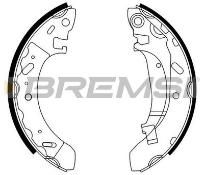 GF4716 BREMSI Комплект тормозных колодок