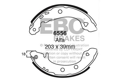 6556 EBC Brakes Комплект тормозных колодок