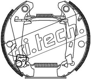 16025 fri.tech. Комплект тормозных колодок