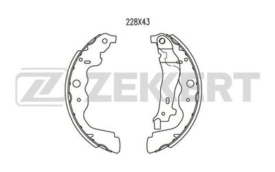 BK4054 ZEKKERT Комплект тормозных колодок