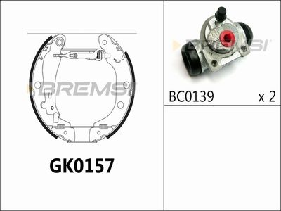 GK0157 BREMSI Комплект тормозных колодок