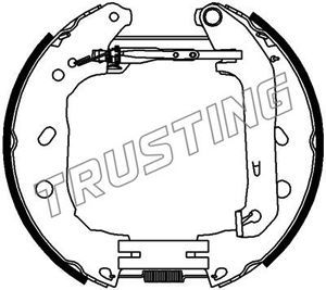 6395 TRUSTING Комплект тормозных колодок