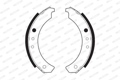 FSB358 FERODO Комплект тормозных колодок