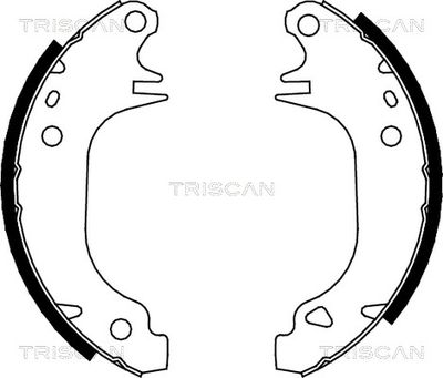 810010372 TRISCAN Комплект тормозных колодок