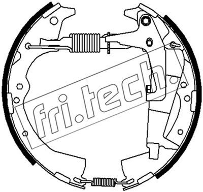 16497 fri.tech. Комплект тормозных колодок