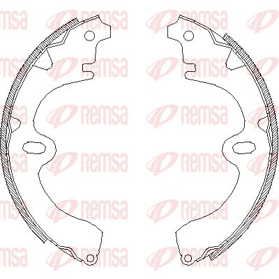 400800 REMSA Комплект тормозных колодок
