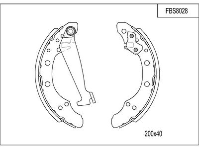 FBS8028 FI.BA Комплект тормозных колодок
