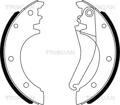 810015027 TRISCAN Комплект тормозных колодок