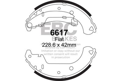 6617 EBC Brakes Комплект тормозных колодок