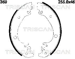 810010369 TRISCAN Комплект тормозных колодок