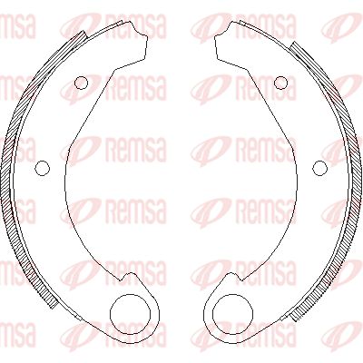 400500 REMSA Комплект тормозных колодок