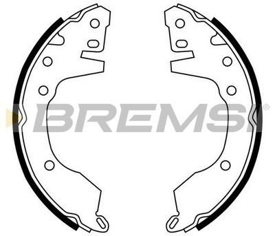 GF0820 BREMSI Комплект тормозных колодок