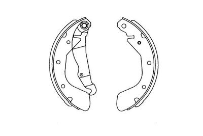 KBS1408 KAVO PARTS Комплект тормозных колодок