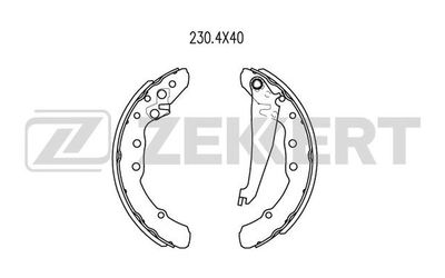 BK4036 ZEKKERT Комплект тормозных колодок