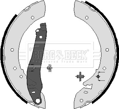 BBS6087 BORG & BECK Комплект тормозных колодок