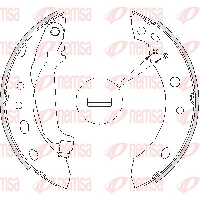 420400 REMSA Комплект тормозных колодок