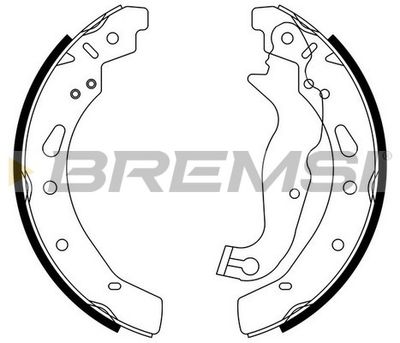 GF0247 BREMSI Комплект тормозных колодок