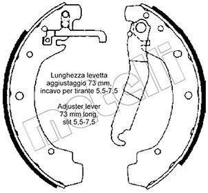 530463 METELLI Комплект тормозных колодок