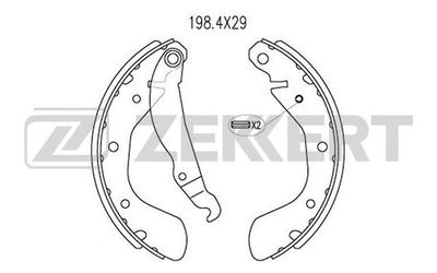 BK4286 ZEKKERT Комплект тормозных колодок