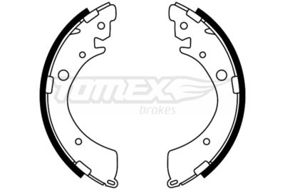 TX2240 TOMEX Brakes Комплект тормозных колодок