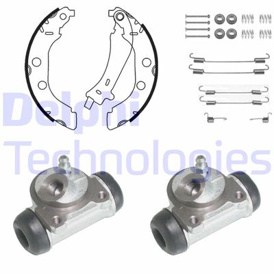 904 DELPHI Комплект тормозных колодок
