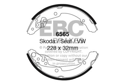 6565 EBC Brakes Комплект тормозных колодок