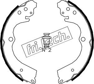 1110334 fri.tech. Комплект тормозных колодок