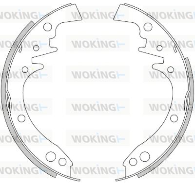 Z441300 WOKING Комплект тормозных колодок