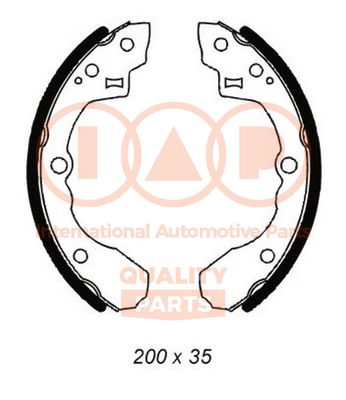 70521071 IAP QUALITY PARTS Комплект тормозных колодок