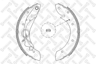 430100SX STELLOX Комплект тормозных колодок